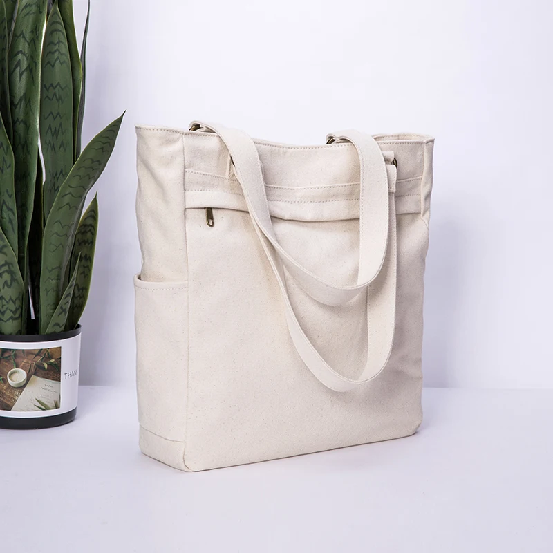 

New Korean fashion single shoulder portable large capacity women bag cotton canvas tote bag