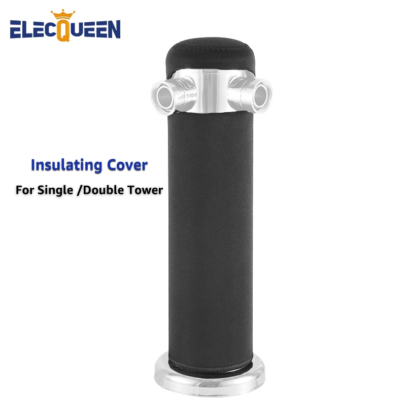 Insulating Beer Tower Cover, Thick Neoprene Tower Cooler Sleeve for 3\'\' Kegerator Column, End the Foam and Ensure Ice-Cold Pours