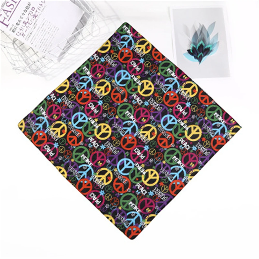 Korean version of outdoor riding sports broken flower scarf, hip-hop multi-functional cotton scarf JQ04