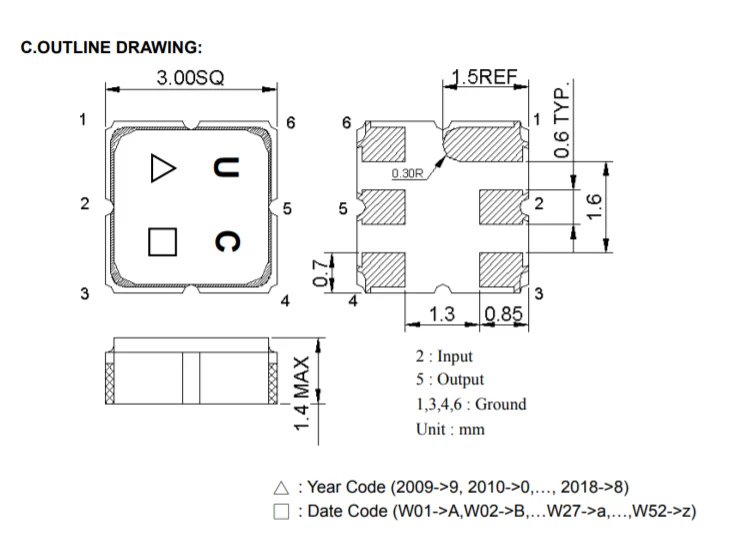 100% جديد الأصلي TA0992A 902.5MHz TA1575IG 1575.42 MHz TA0512A 874.55 MHz TA1307A 1642.5 MHz SAW تصفية