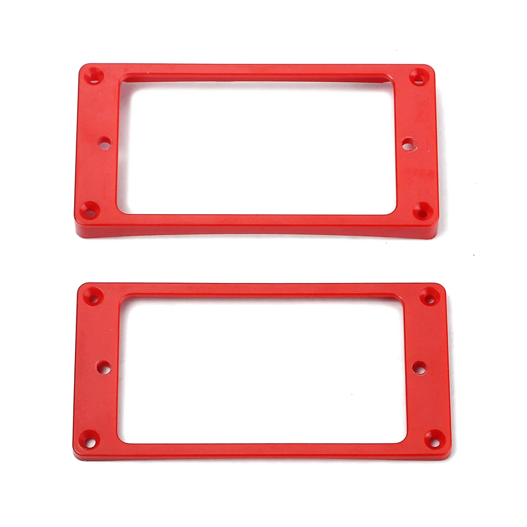 Red Plastic Pickup Mounting  For   Guitar W/ Screw Set Of 2