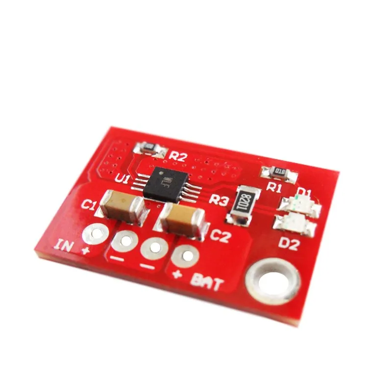 900MA Current Lithium Battery Charge Management Board Solar Energy Charging Lipo Charger Module Li-ion CN3065 BMS with Indicator