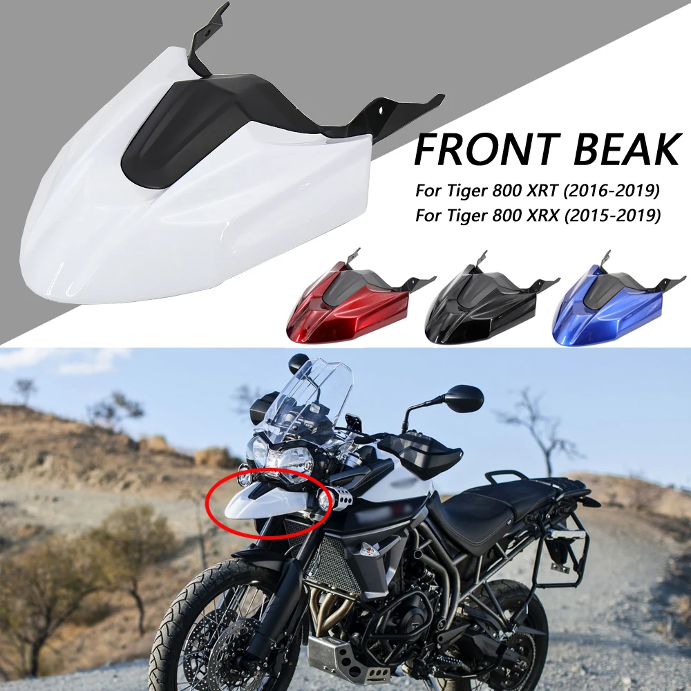 

NEW FOR TIGER 800 XRT 2016-2019 For TIGER 800 XRX 2015-2019 Motorcycle Front Beak Fairing Extension Wheel Extender Cover