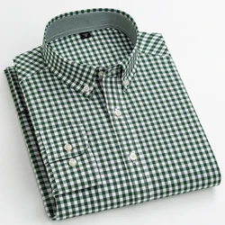 Camicia a quadri Casual da uomo camicie comode a maniche lunghe dal Design speciale camicie intelligenti in cotone 100% di alta qualità