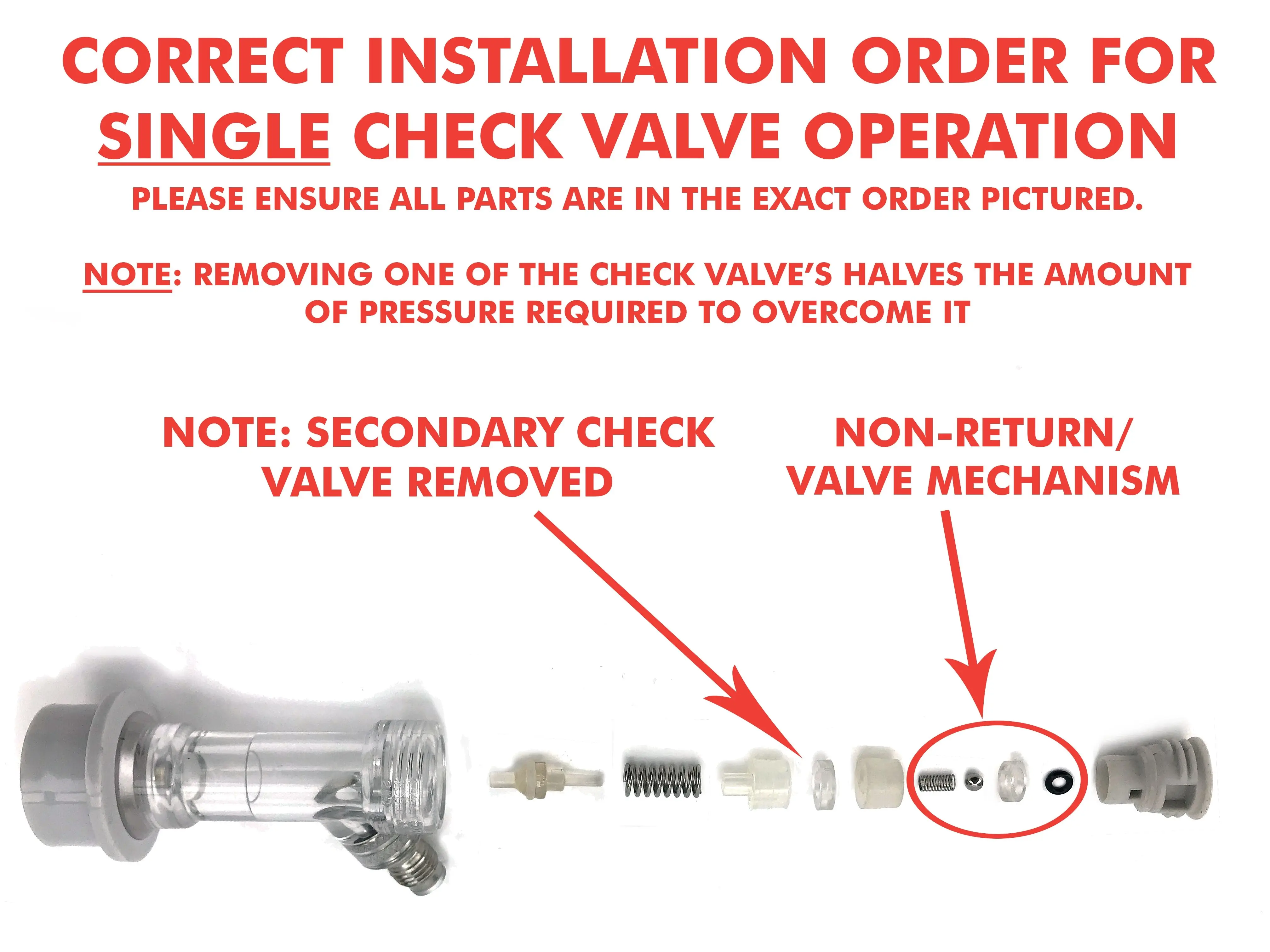 KegLand Premium Ball Lock Disconnect  MFL (GREY/GAS) - with Integrated Check Valve