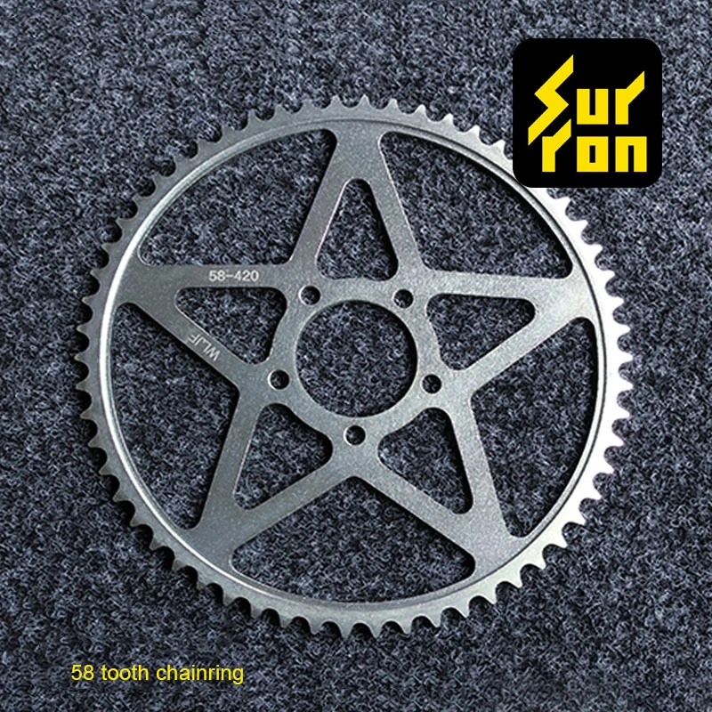 SUR-RON LIGHT BEE x special tooth plate 58 tooth large sprocket wheel + matching oil seal chain set  SURRON kits