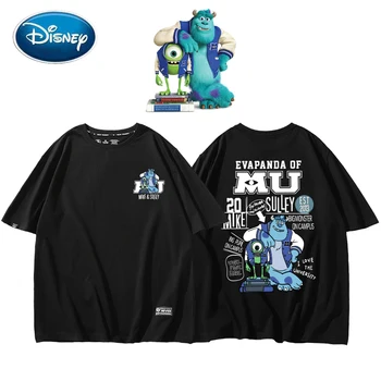 디즈니 유니섹스 티셔츠 패션, MikeWazowski JamesP.Sullivan Monsters 대학 레터 만화 프린트, 여성 티셔츠 상의, 8 가지 색상 