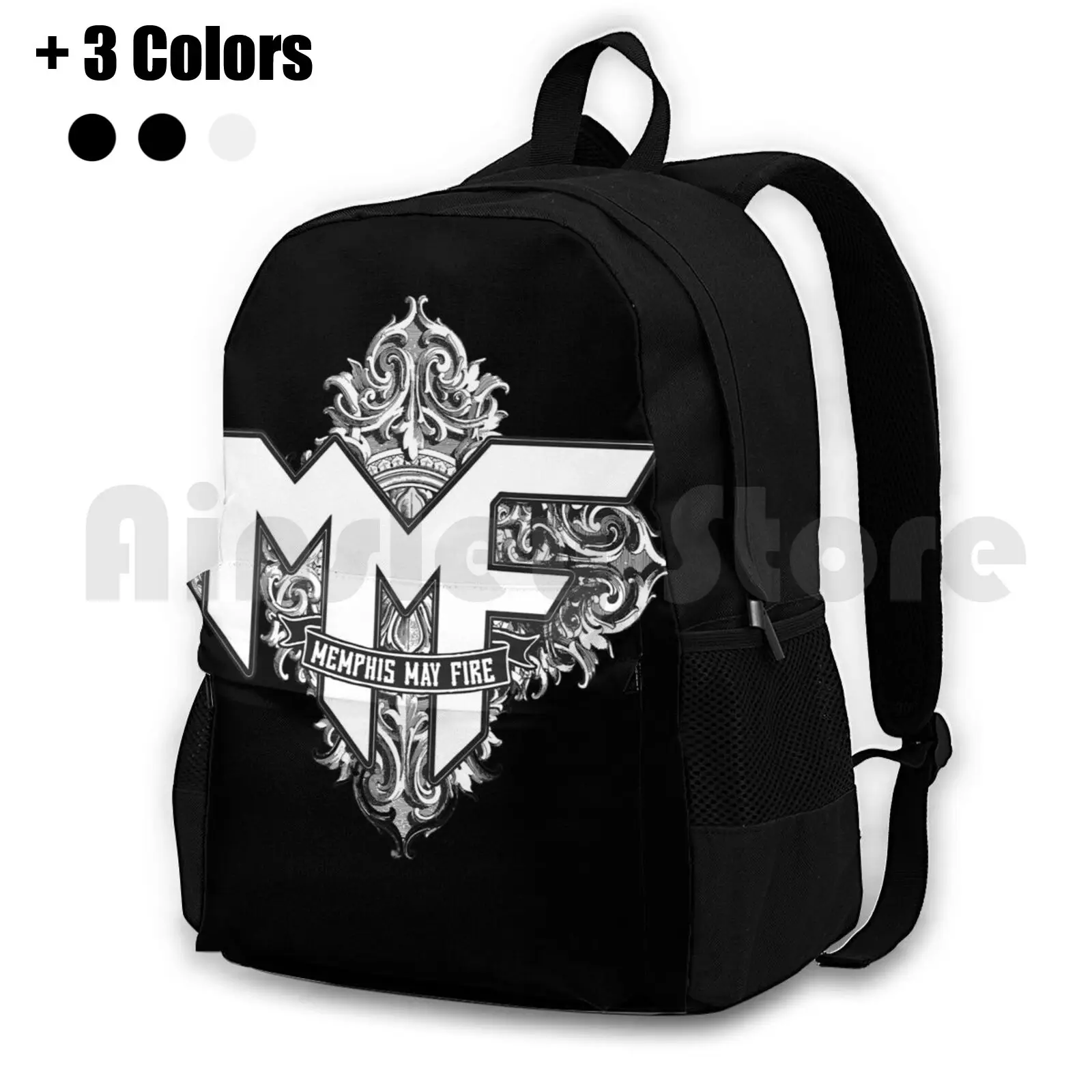 Memphis May Fire Outdoor Hiking Backpack Waterproof Camping Travel Memphis May Fire Music Hard Metal Hardcore Metalcore Post