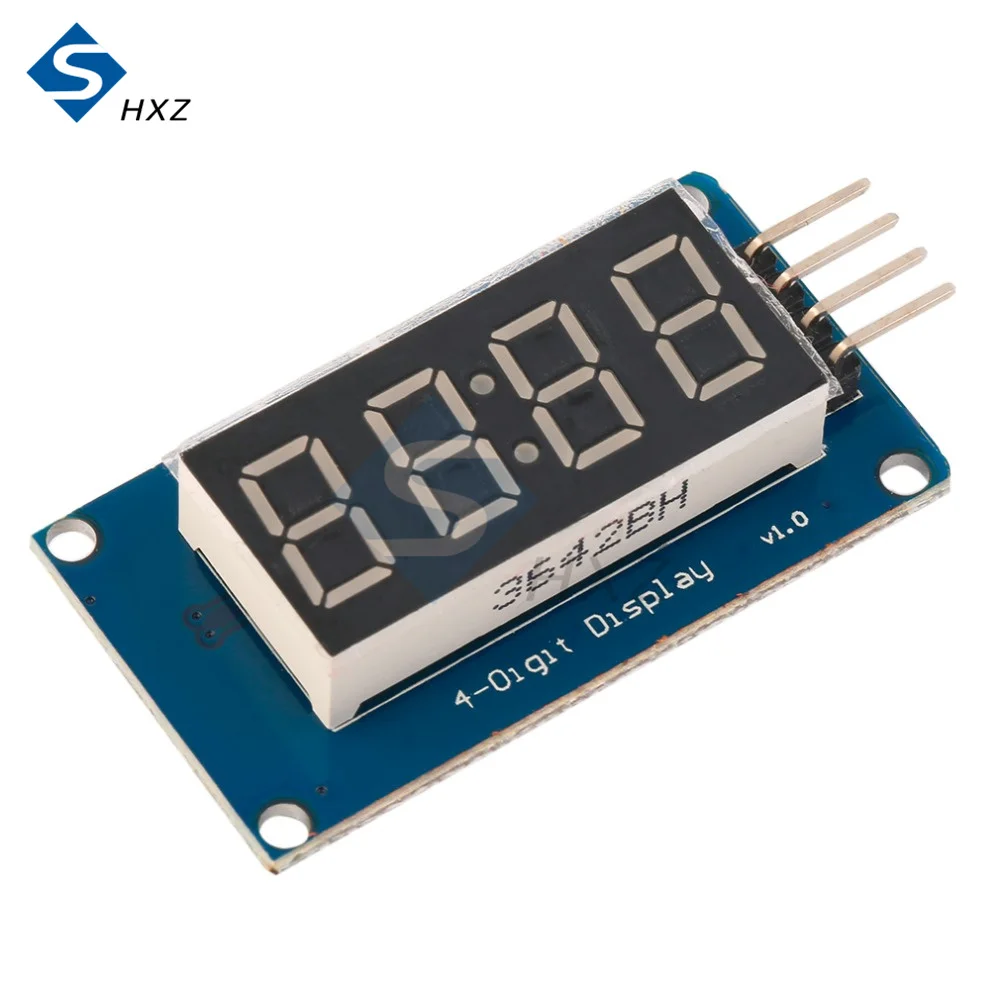 TM1637 modulo Display a LED da 0.36 pollici per Arduino 7 segmenti 4 bit orologio anodo rosso tubo digitale quattro schede Driver seriali Pack