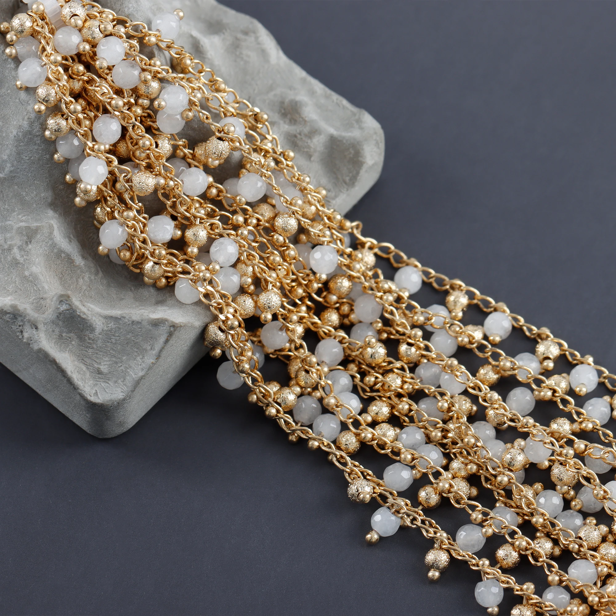 GUFEATHER C228,diy kette, 18k gold überzogen, kupfer, naturstein, pass ERREICHEN, nickel frei, schmuck machen, diy armband halskette, 1 mt/los