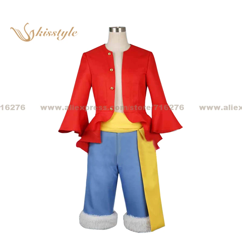 

Kisstyle Fashion Anime OnePiece Monkey D. Luffy Uniform COS Clothing Cosplay Costume