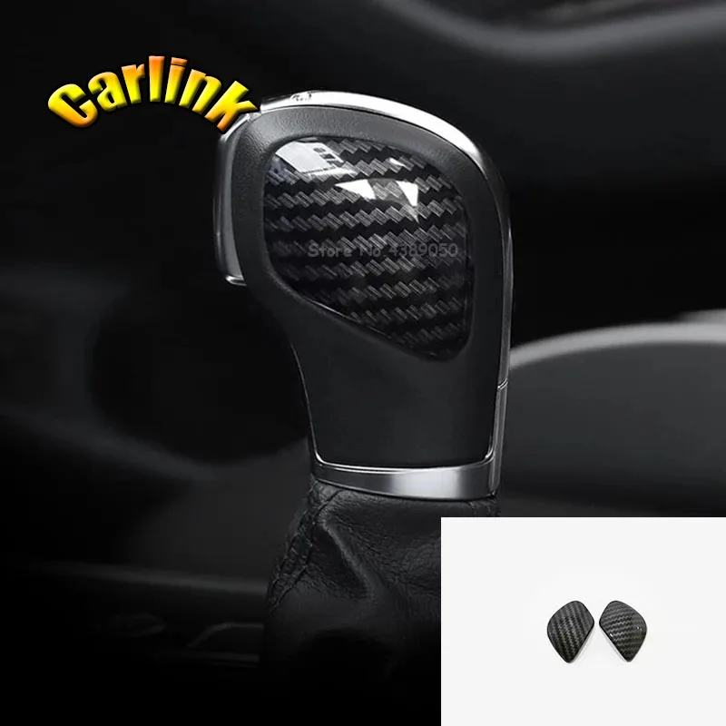 

For Golf MK7 2014-2018 ABS Matte and Carbon fibre Car gear shift lever knob handle cover Cover Trim Car Styling Accessories