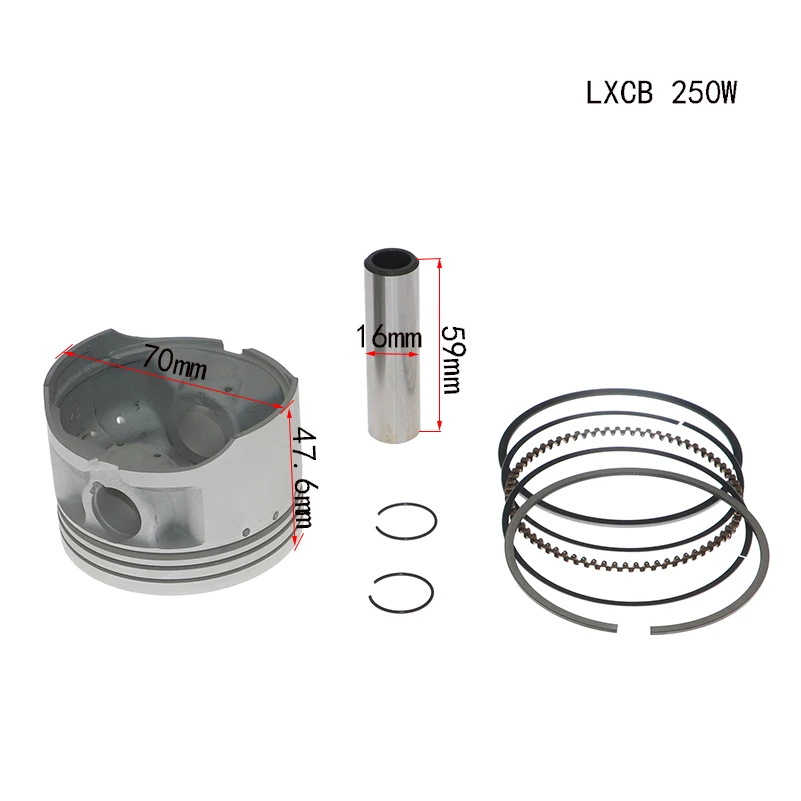 70mm 16mm 250 250CC Piston Ring Kit ZongShen CB250 water-cooling Dirt Pit Bike Parts