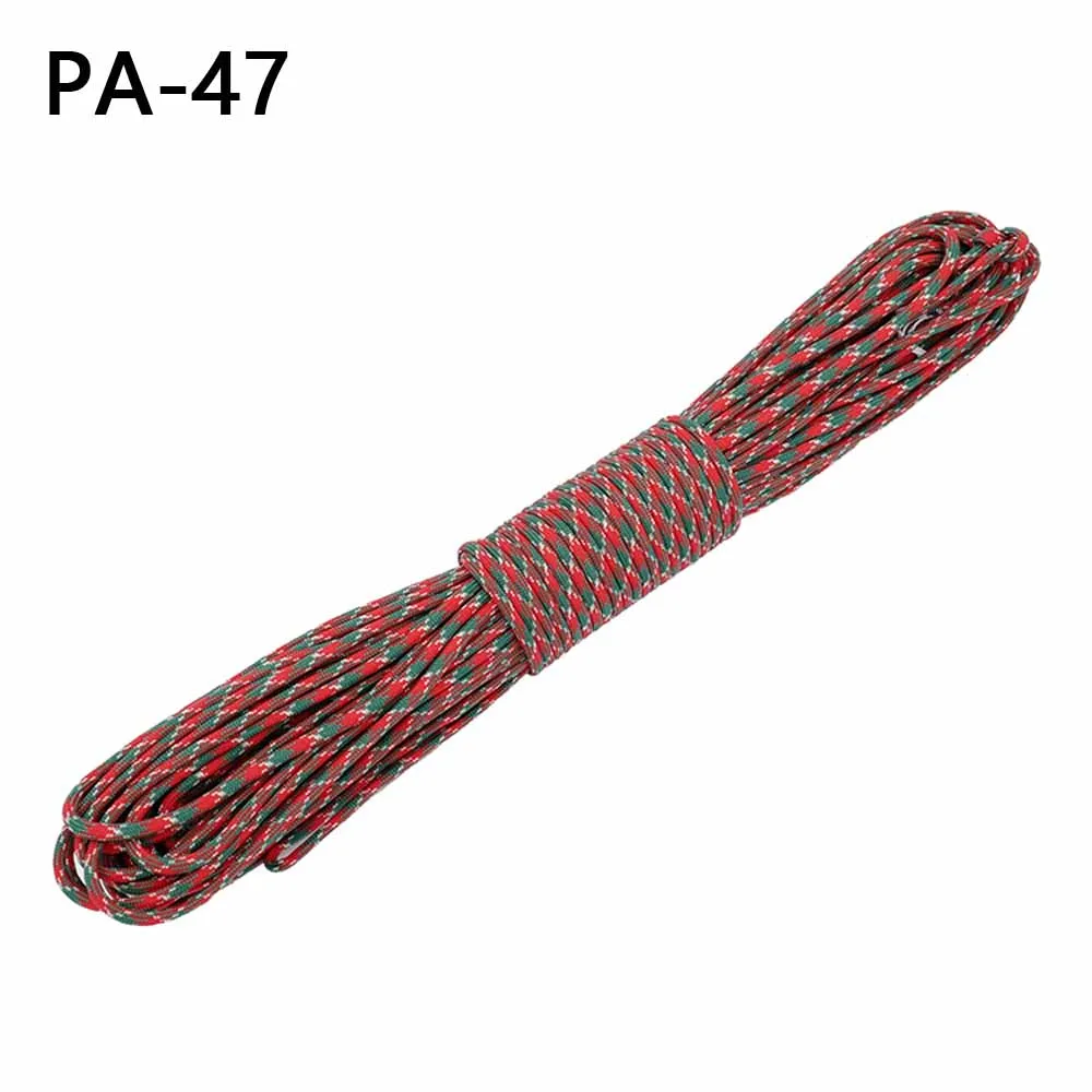 1pcs Christmas Series 550 Paracord Parachute Cord Lanyard Mil Spec Type III 7 Strand Core 100 FT Christmas Gift