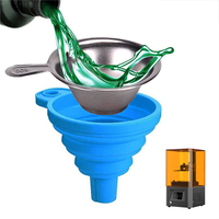 1SET High Quality Metal Uv Resin Filter Cup+Silicon Funnel Disposable For ANYCUBIC Photon SLA DLP 3D Printer Parts