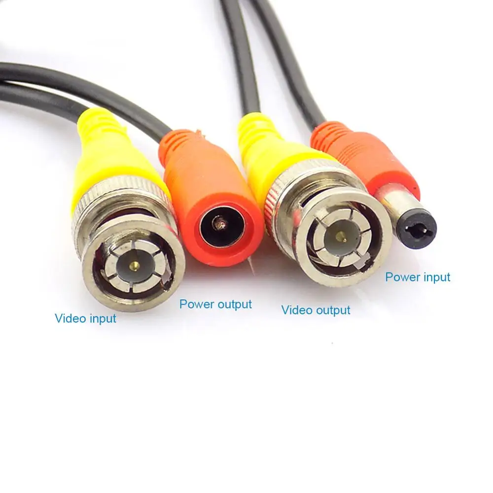 10M 20M CCTV Camera Cable DVR Recorder System Video Cable DC Power Security Surveillance BNC Cable