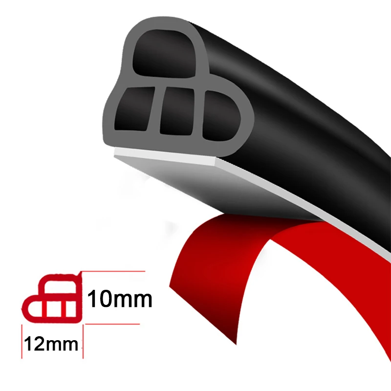 

Auto Double Layer Sealing Stickers Car Door Rubber Seal Strips Door Trunk Sound Insulation Weatherstrip Automobiles Accessories