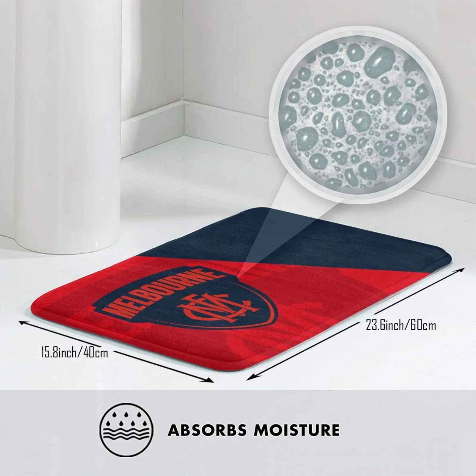 Afl-Melbourne حصيرة البساط السجاد المضادة للانزلاق الحصير غرفة نوم ملبورن كرة القدم فوتي قواعد الاسترالية ريتشموند Vfl أستراليا