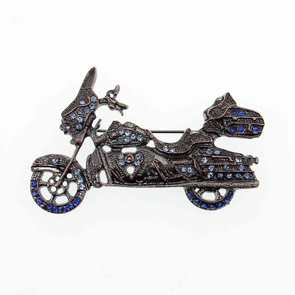 

30pcs/lot Custom Vintage Motorbike Brooch For Men Gift Jewelry Fancy Brooch and Pins