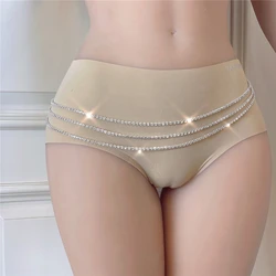 Luxury Three Layers Rhinestone Waist Chain Belt Sexy Body Jewelry for Women Bling Crystal Belly Body Chain Accessories Waistband