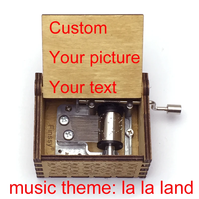 LA LA LAND music box city of stars movie theme special gifts for lovers girlfriend wife wooden hand  music box