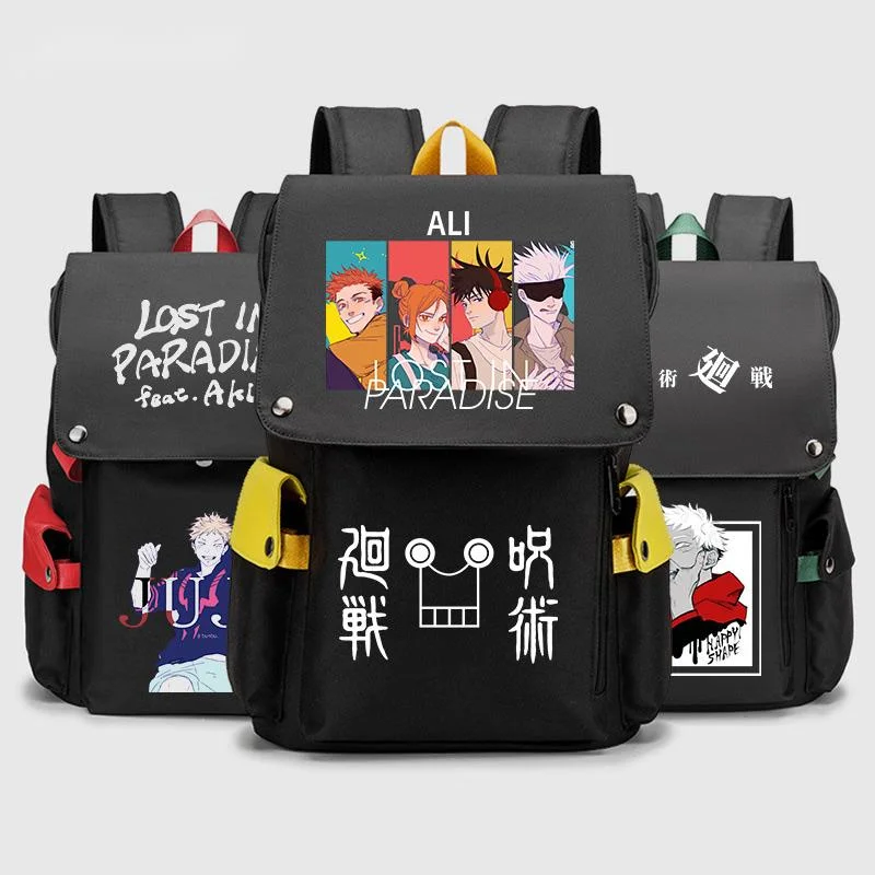 

Anime Jujutsu Kaisen Backpack Rucksack Travel Shoulder Bags Men Teens Fashion Bags Work Leisure Bags Student School Bag Mochila