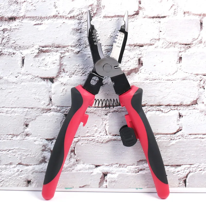 9 Inch Multifunction Wire Stripper Cutter  Electrician Professional Pliers Wire Cable Cutter Stripper Crimper