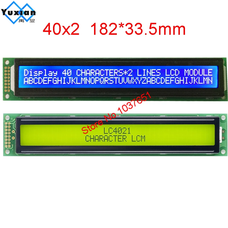 Pantalla LCD 40x2 402A 4002A I2C módulo LC4021 en lugar de HD44780 LMB402C PC4002-B TM402C WH4002A, Envío Gratis, 1 piezas