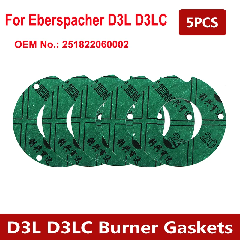 For Eberspacher Airtronic 12v 24v D1L D1LC D3L D3LC D5L D5LC Parking Heater Burner Gaskets Diesel Air Heater Kits Parts