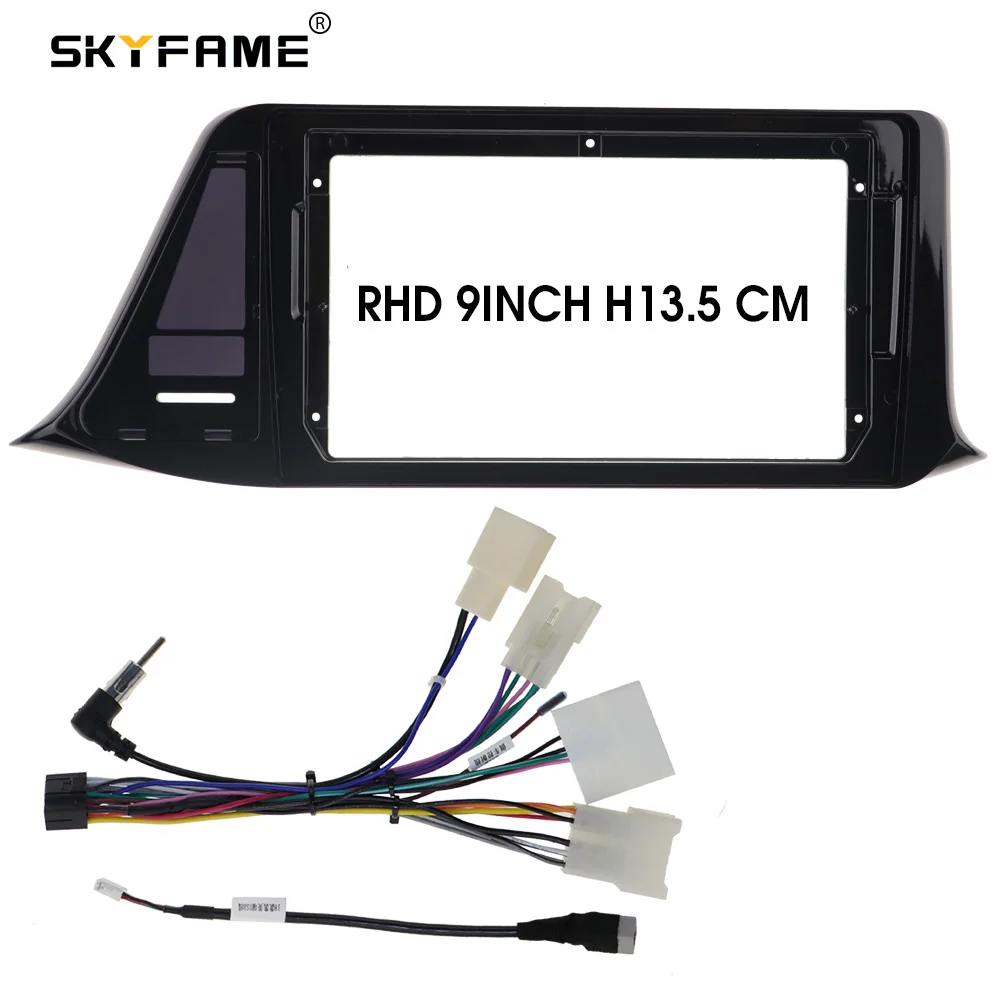 SKYFAcloser-Adaptateur de Fascia de cadre de voiture, décodeur de boîte Canbus, kit de panneau de montage de tableau de bord Radio Android pour Toyota Chr C-HR