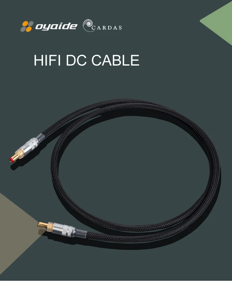 

HIFI DC Output Power Cable DC2.5X2.1 To DC 2.5X2.5 2P 3P Plug Cardas 2*21 AWG (0.8mm) Cord Oyaide Handmade Upgrade Line Wire