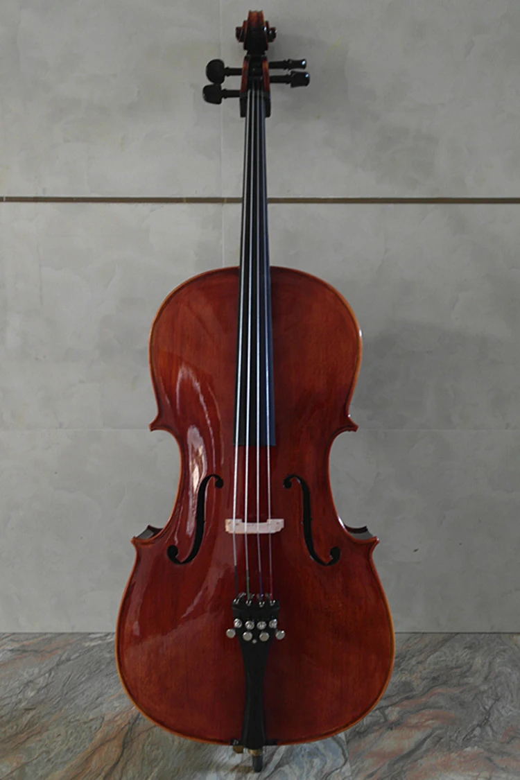 solid wood handmade cello 4/4 3/4 Maple back side panel Rich flame cello stringed instrument beginner professional violoncello