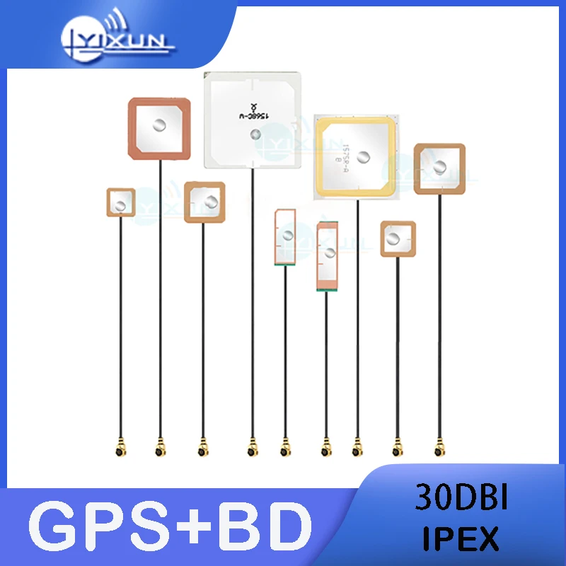 Antena Dual Band GPS BD, pemosisian Mini Internal keramik aktif, penguat sinyal amplifikasi dua tahap