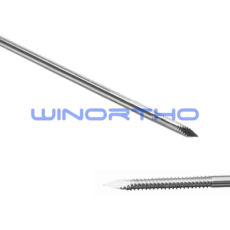 10PCS 15mm Threaded Pins and Wires trocar point veterinary orthopedic kirschner instrument implant animal