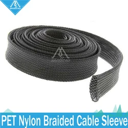 3D printer accessories 2-5M 6-10mm Expandable Braided PET Premium Nylon Cable Sleeve wire cable for RepRap/KOSSEL/Ultimaker 2