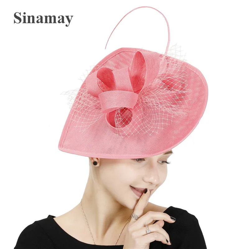 

Classic Women Derby Big Fasciantors Hats Elegant Ladies Charming Wedding Millinery Cap Hoops Headwear Ladies Hair Accessories