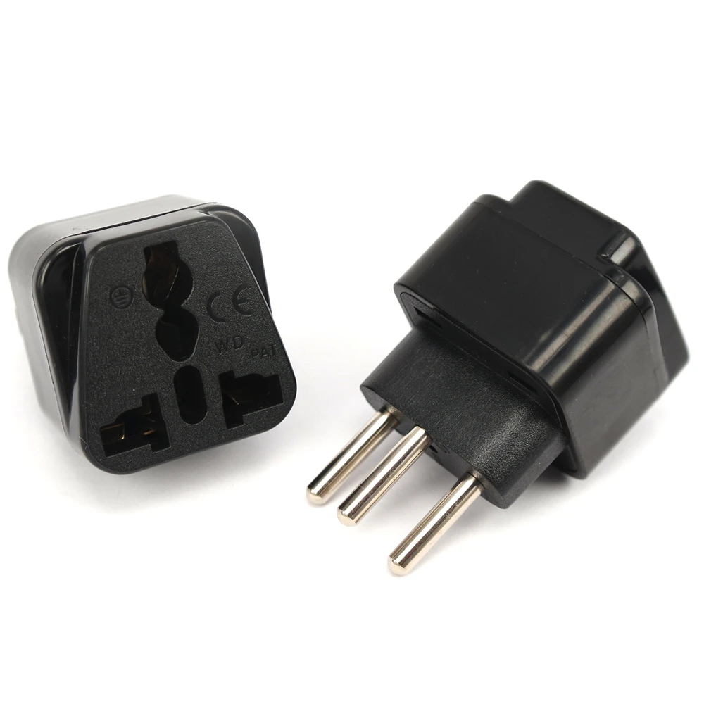 Universal UK/US/EU/AU To Switzerland Swiss Travel Adapter Plug Outlet Converter Type Brazilian AC Power Plug 3 Pin J/N Plug Type