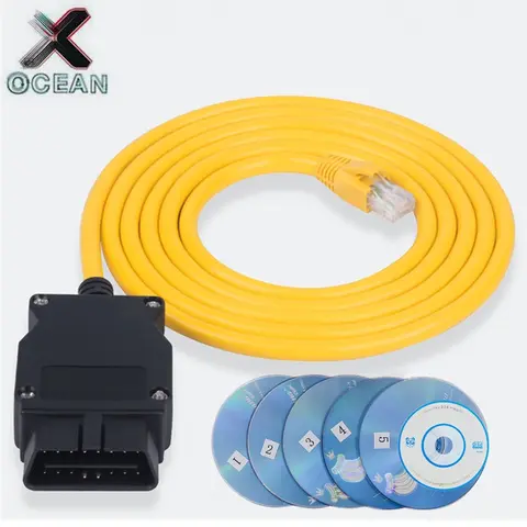 BMW F 시리즈 OBD2 스캐너용 ENET 케이블, BMW ENET 3.23.4 인터페이스 케이블, 자동차 진단 케이블, 고품질 16 핀