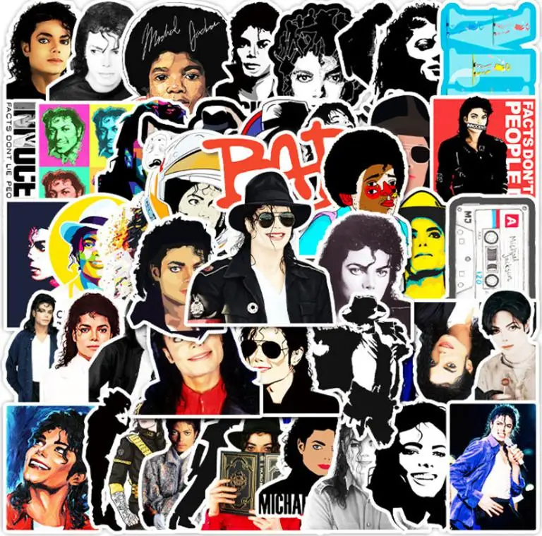 10/30/50pcs  International Pop Superstar Michael Jackson Graffiti  Stickers  Waterproof Skateboard  Crazy Fans Travel Suitcase