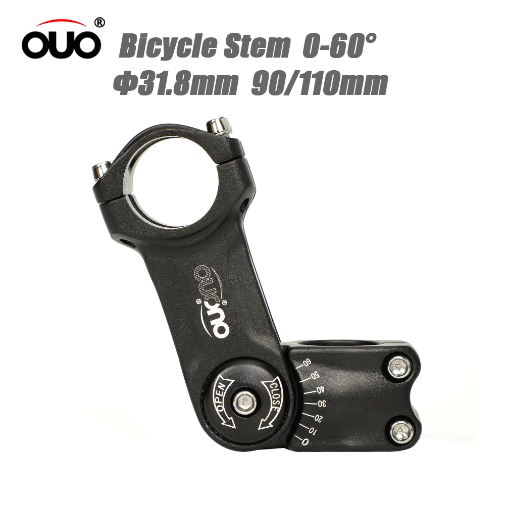 OUO قابل للتعديل دراجة الجذعية دراجة جبلية المقود موسع الدراجة الجبلية الجدول 0-60 درجة الوجبات الجاهزة 31.8 مللي متر الطريق الطاقة للدراجات #2