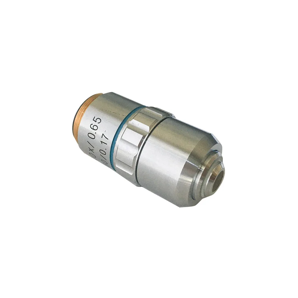 Microscopio biológico 195 Plan lente objetivo acromático óptico todo Metal 40X RMS hilo 160/0.17