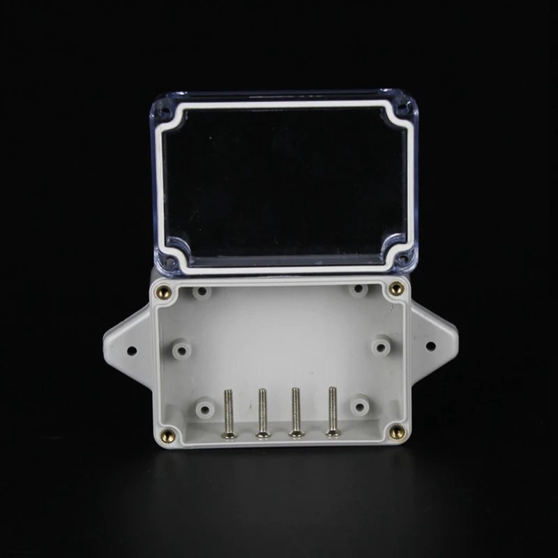 83x58x35mm ABS IP65 Waterproof Plastic Wire Junction Box With Mounted Distribution Clear Enclosure Transparent Project Case