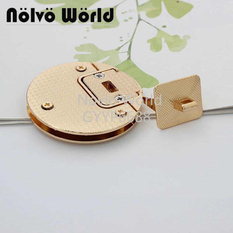 

Nolvo World 2-10 pieces 49*49mm 3 colors Handbag Hardware Accessories Purse Closure Clasp Bag Lock