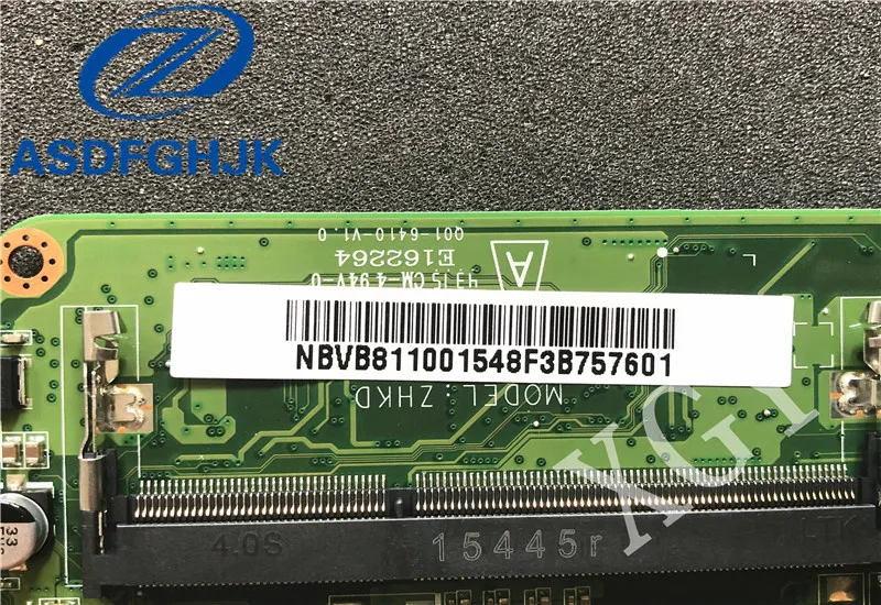 DAZHKDMB6E0 NBVB811001 For Acer for Aspire ES1-131 Laptop Motherboard MAIN BOARD DDR3 SR29H N3050 CPU 100% Full Tested