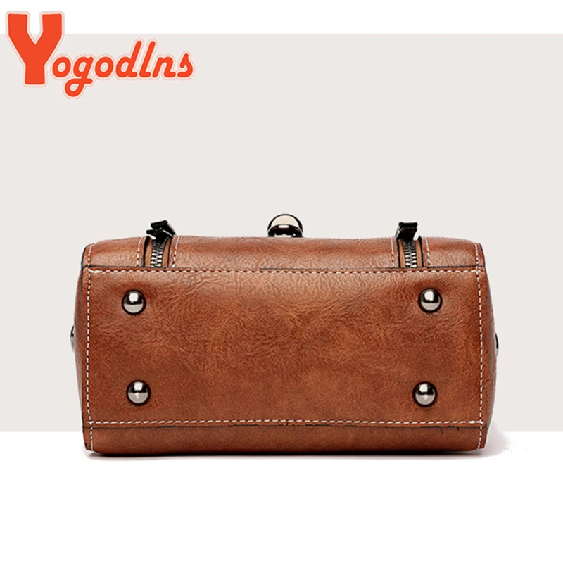 Yogodlns New  Crossbody Bag For Women PU Leather Small Square Bag Fashion Shoulder Bag Vintage Lady Handbag Lock Messenge Bag