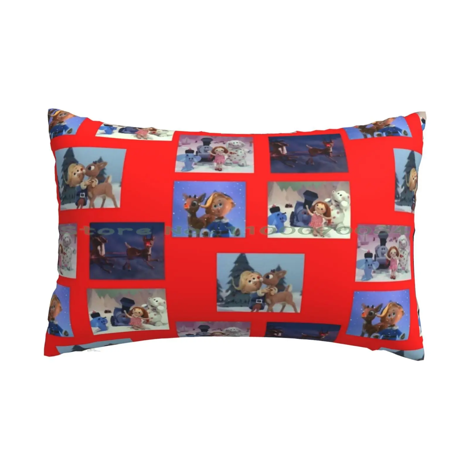 Christmas Rudloph The Red Nosed Reindeer Stop Motion Classic Film Dolly Dentist Sticker Pack Pillow Case 20x30 50*75 Sofa