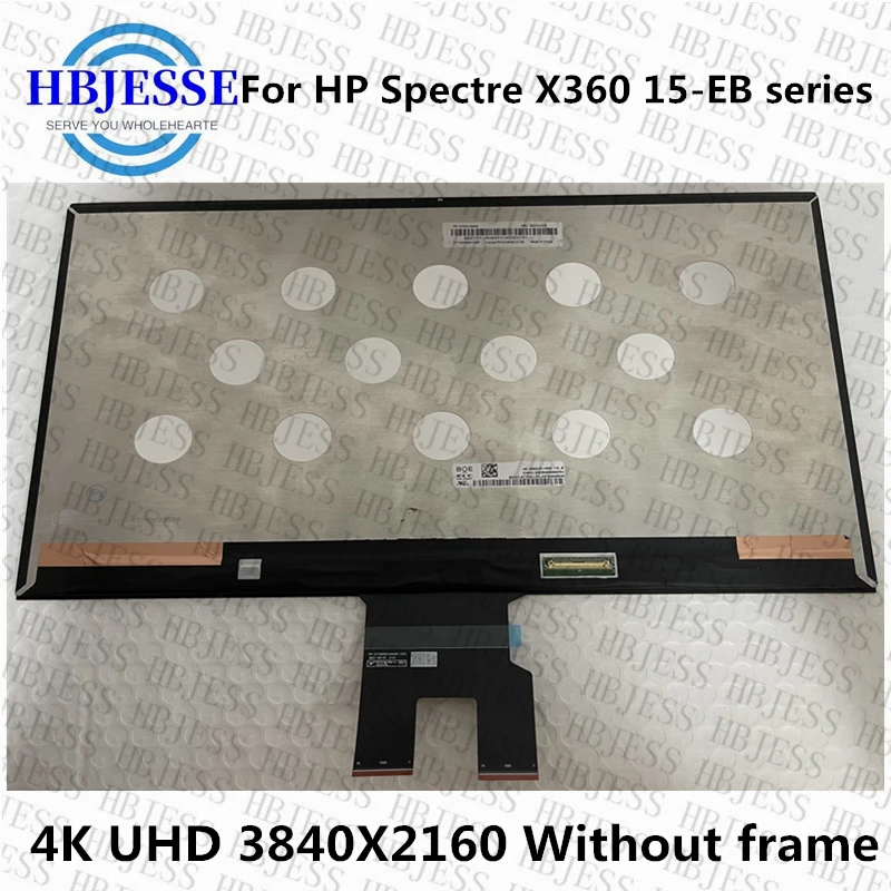 Original 15.6 inch 4K UHD 3840X2160 LCD Touch Digitizer Assembly for HP Spectre X360 15-eb series 15-eb0043dx without frame