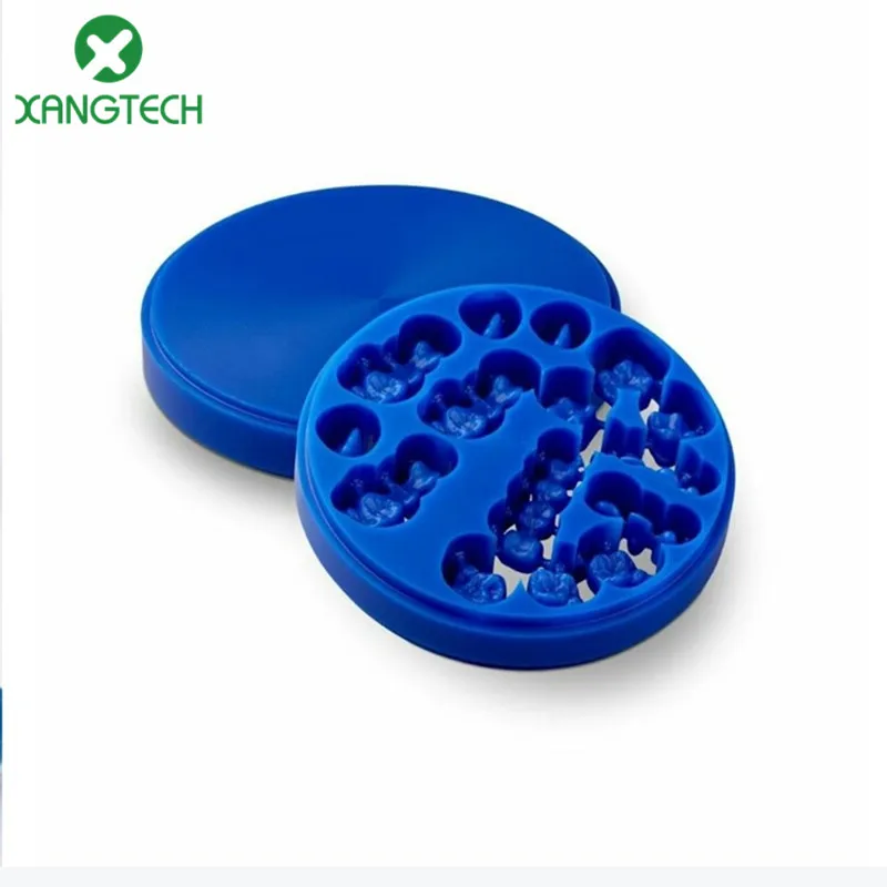 

XANGTECH Dental Cad Cam Teeth 2pcs Carving Wax Disc 98mm Blank Color Blue,Green