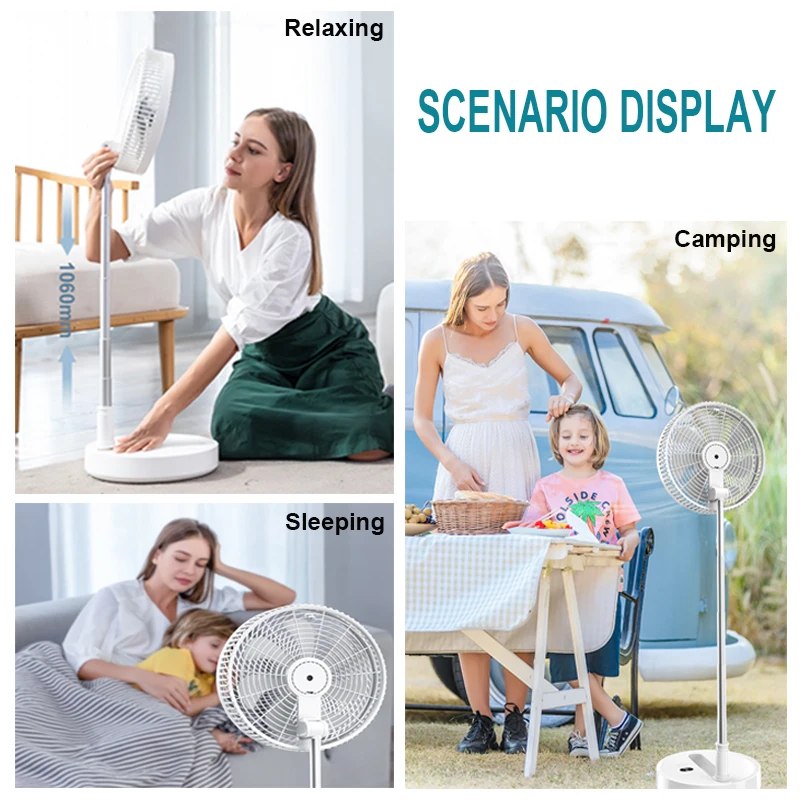 Портативный Складной вентилятор P30/P10, 10800 мАч, USB, большой охлаждающий беспроводной настольный напольный Телескопический кондиционер для кемпинга, путешествий, дома