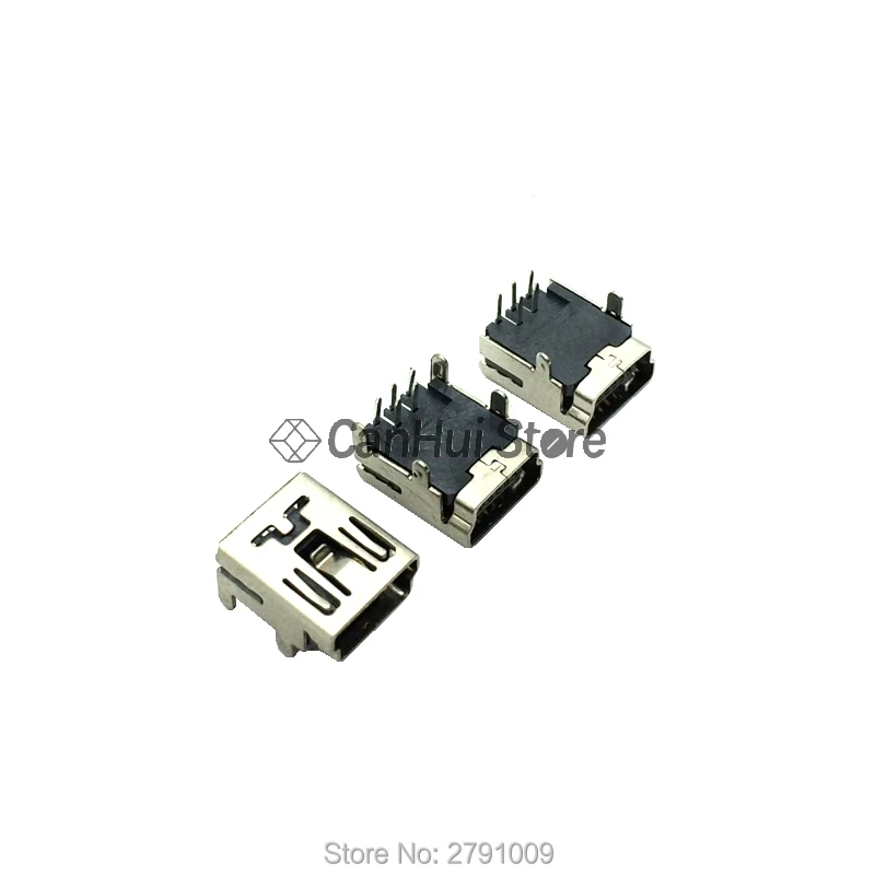 20 SZTUK Mini USB SMD 5-pinowe żeńskie złącze Mini B Wtyczka 180 stopni / 90 stopni DIP-2 DIP-4 Złącze USB do telefonu — zdjęcie 7